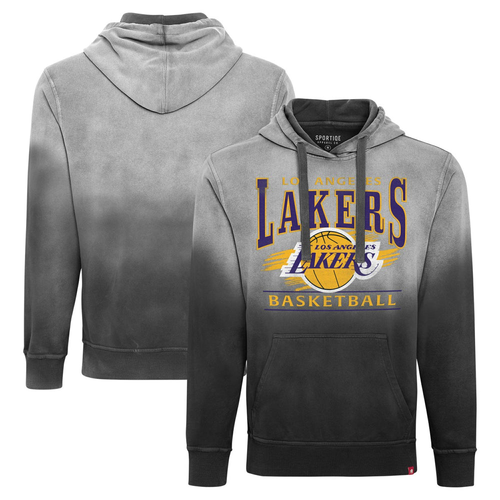 NBA - Los Angeles Lakers Sportiqe Unisex Blake Sun-Fade Pullover Hoodie - Black