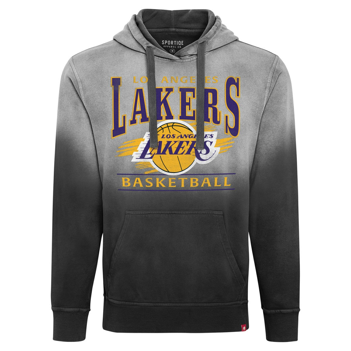 NBA - Los Angeles Lakers Sportiqe Unisex Blake Sun-Fade Pullover Hoodie - Black