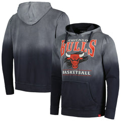 NBA - Chicago Bulls Sportiqe Unisex Blake Sun-Fade Pullover Hoodie - Black