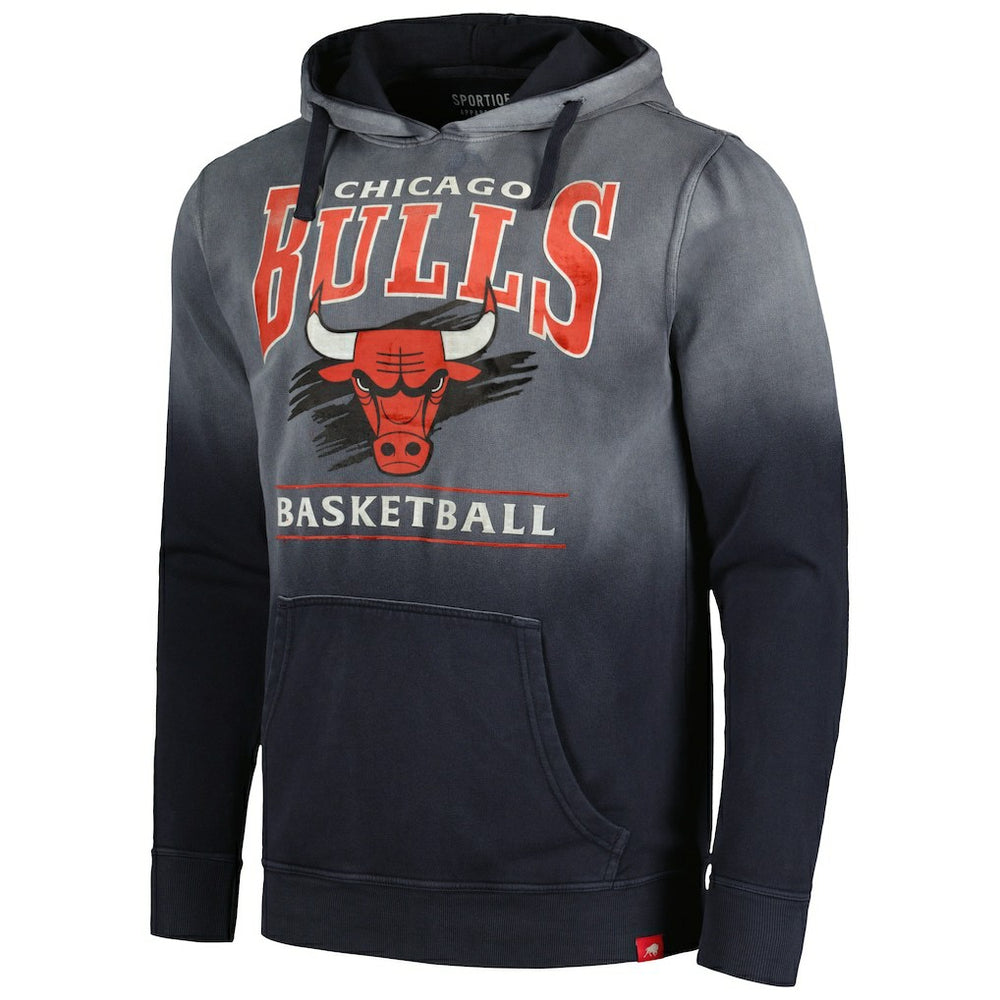 NBA - Chicago Bulls Sportiqe Unisex Blake Sun-Fade Pullover Hoodie - Black