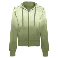NBA - Boston Celtics Sportiqe Women's Carli Sun Fade Full-Zip Hoodie - Olive