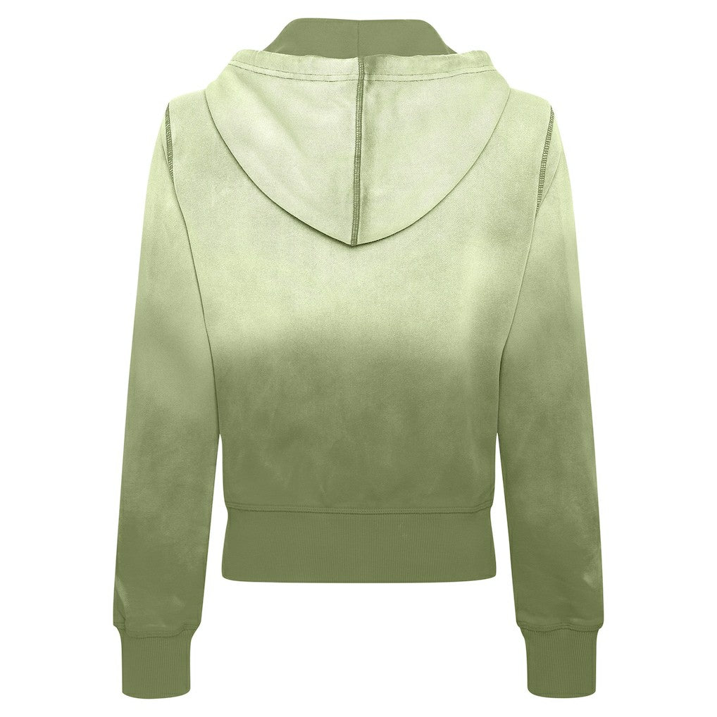 NBA - Boston Celtics Sportiqe Women's Carli Sun Fade Full-Zip Hoodie - Olive