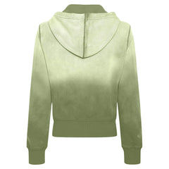 NBA - Boston Celtics Sportiqe Women's Carli Sun Fade Full-Zip Hoodie - Olive