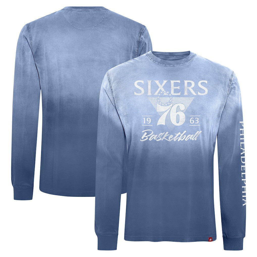 NBA - Philadelphia 76ers Sportiqe Unisex Mohave Sun-Dipped Long Sleeve T-Shirt - Royal