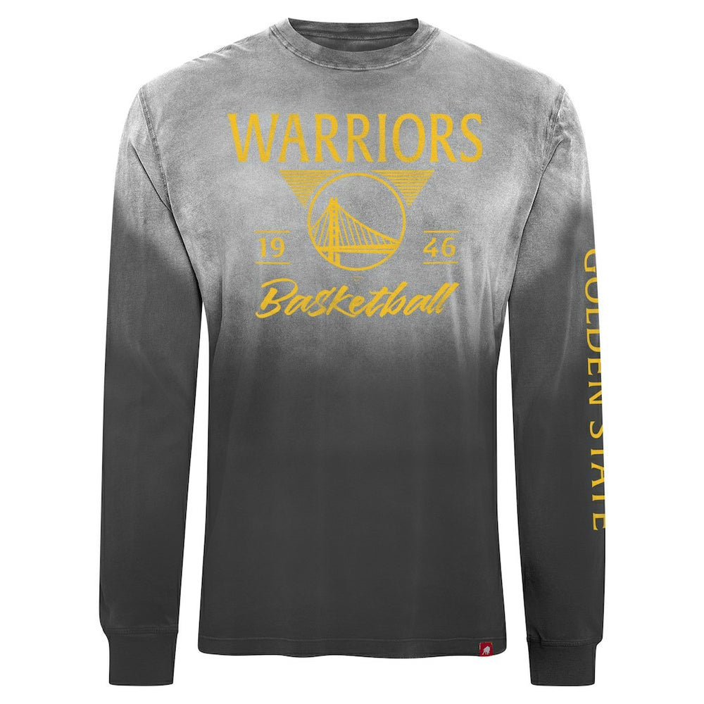 NBA - Golden State Warriors Sportiqe Unisex Mohave Sun-Dipped Long Sleeve T-Shirt - Black