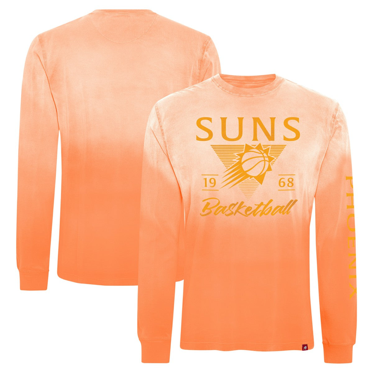 NBA - Phoenix Suns Sportiqe Unisex Mohave Sun-Dipped Long Sleeve T-Shirt - Orange