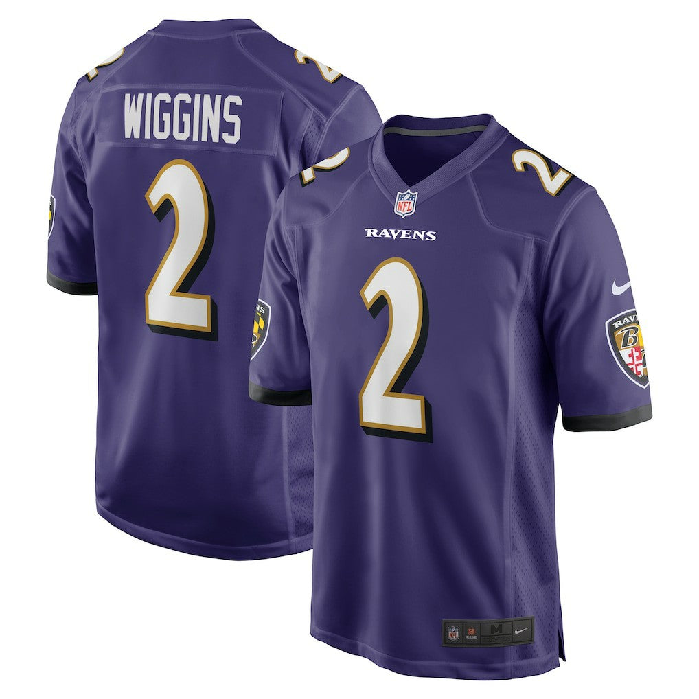 Nate Wiggins Baltimore Ravens Player Game Jersey - Purple | NFL Jerseys
