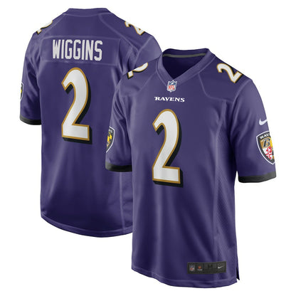 Nate Wiggins Baltimore Ravens Player Game Jersey - Purple | NFL Jerseys