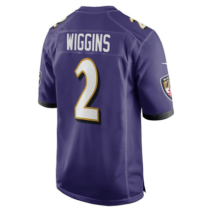 Nate Wiggins Baltimore Ravens Player Game Jersey - Purple | NFL Jerseys