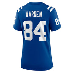 Tyler Warren Indianapolis Colts Women's Game Jersey Royal - Nike