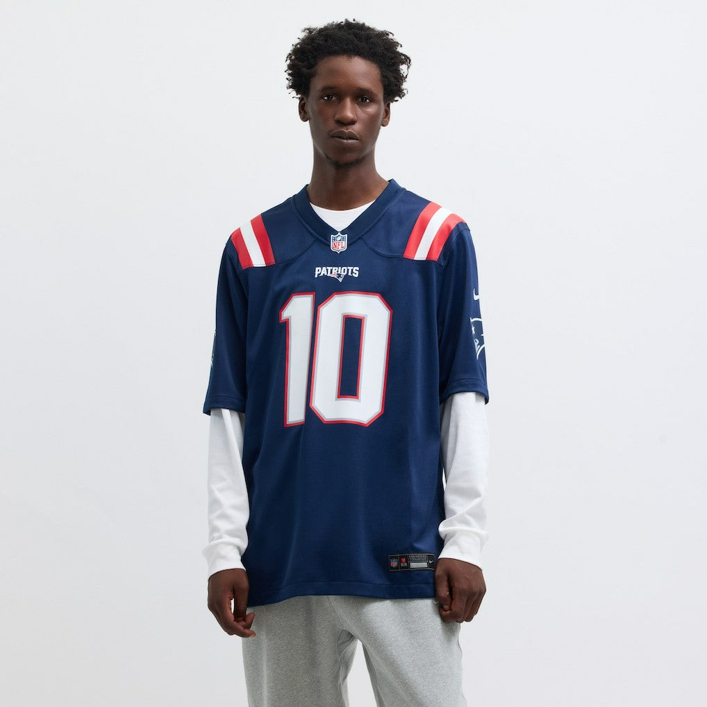 Drake Maye New England Patriots Player Game Jersey Navy - Nike
