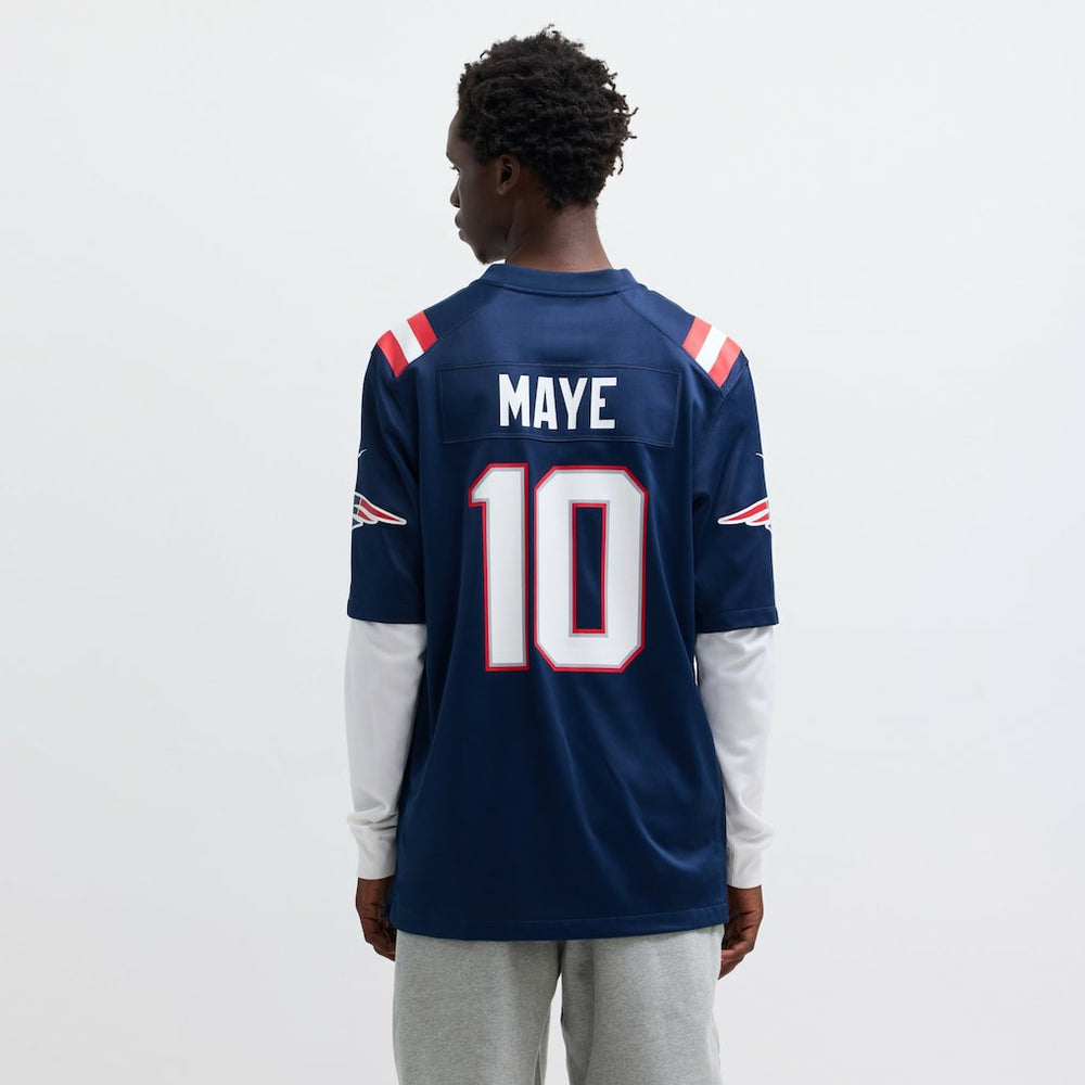 Drake Maye New England Patriots Player Game Jersey Navy - Nike