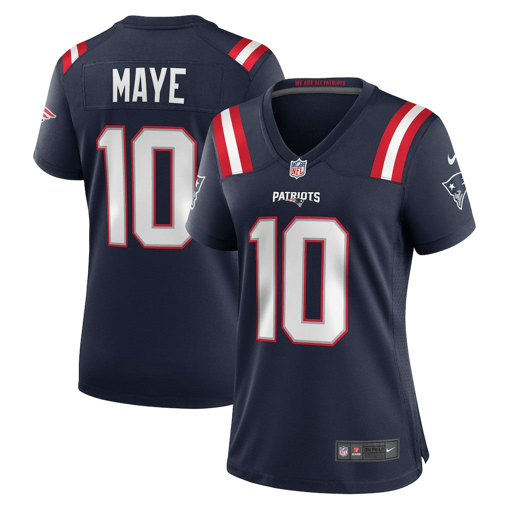 Drake Maye New England Patriots Women's Player Game Jersey Navy - Nike