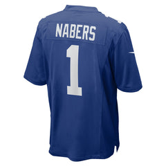 Malik Nabers New York Giants Player Game Jersey Royal - Nike