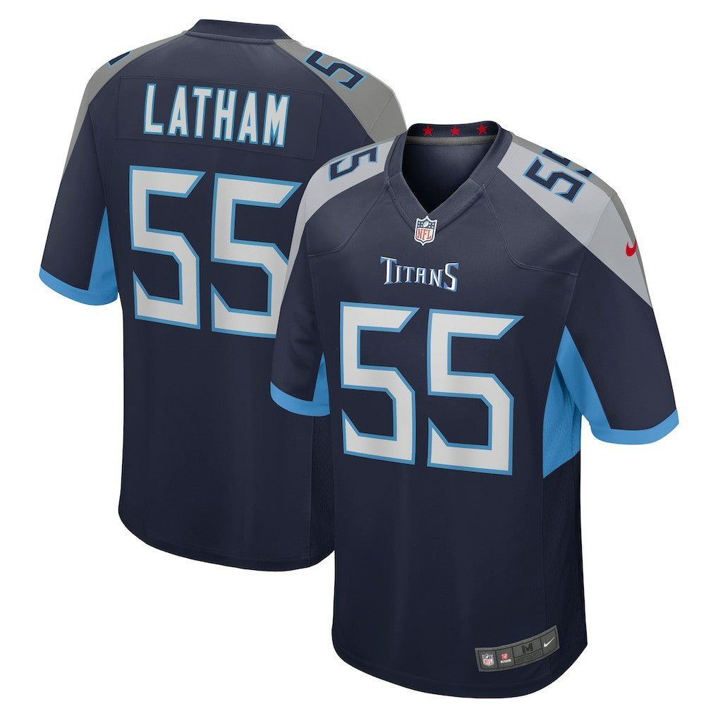 JC Latham Tennessee Titans Player Game Jersey Navy - Nike