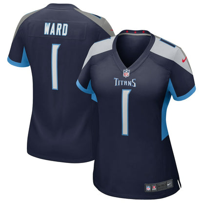 Cameron Ward Tennessee Titans Women's 2025 NFL Draft First Round Pick Alternate Game Jersey - Navy | NFL Jerseys