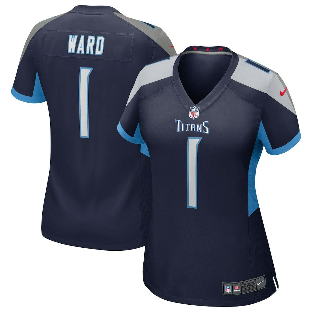 Cameron Ward Tennessee Titans Women's 2025 NFL Draft First Round Pick Alternate Game Jersey Navy - Nike