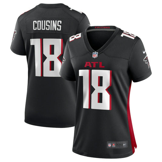 Kirk Cousins Atlanta Falcons Women's Game Player Jersey - Black | NFL Jerseys