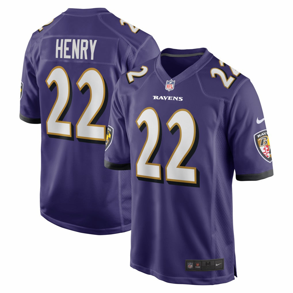 Derrick Henry Baltimore Ravens Game Player Jersey Purple - Nike