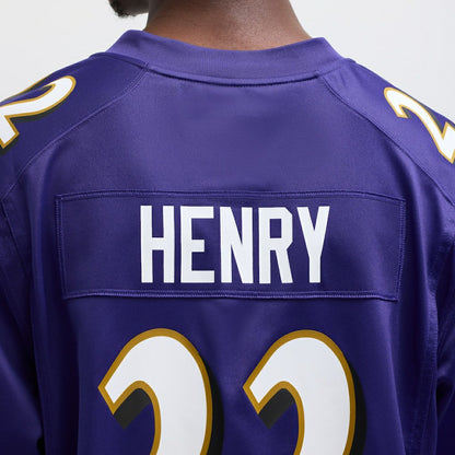 Derrick Henry Baltimore Ravens Game Player Jersey - Purple | NFL Jerseys