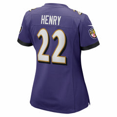 Derrick Henry Baltimore Ravens Women's Game Player Jersey Purple - Nike