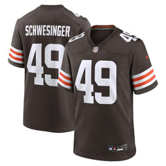 Carson Schwesinger Cleveland Browns 2025 NFL Draft Game Jersey Brown - Nike
