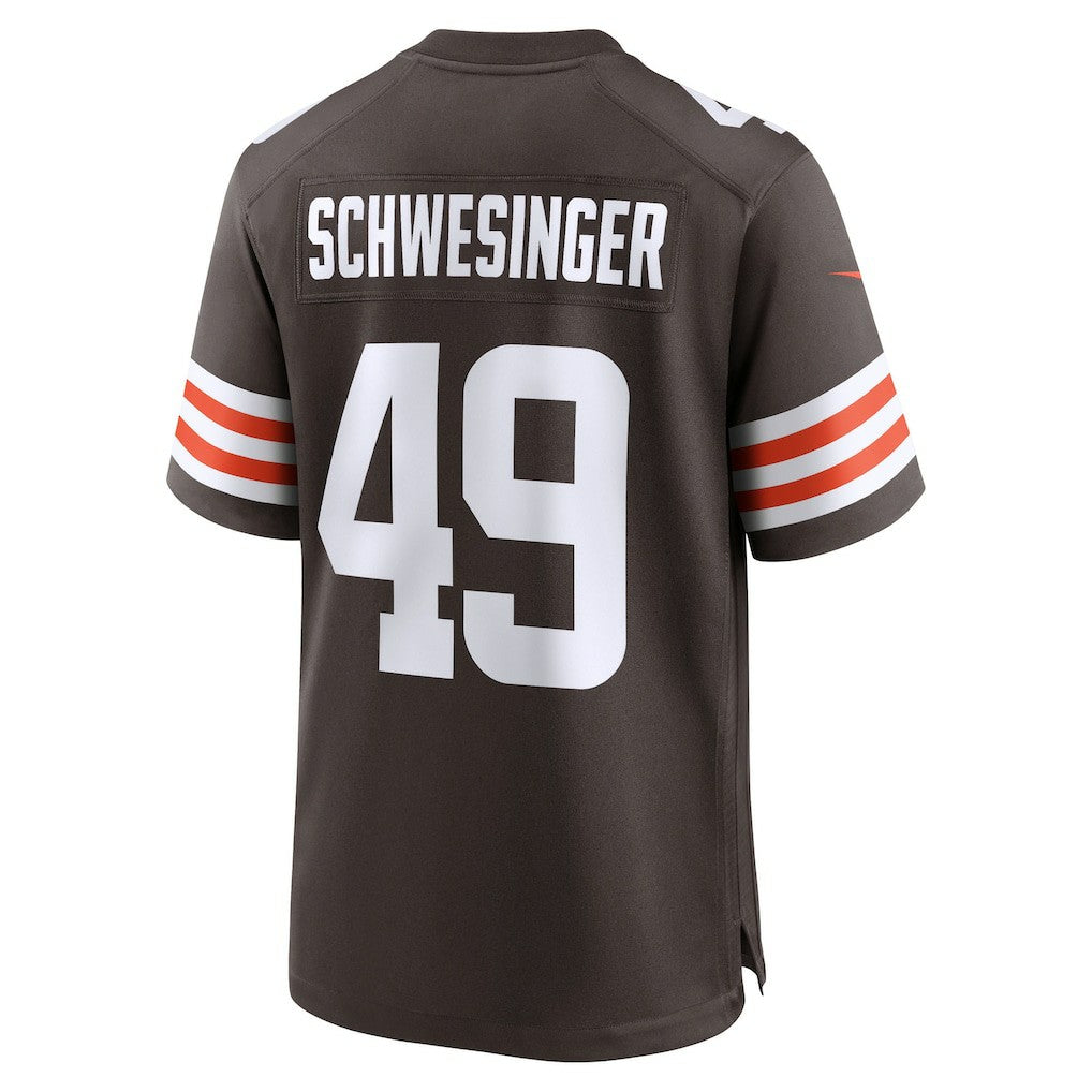 Carson Schwesinger Cleveland Browns 2025 NFL Draft Game Jersey - Brown | NFL Jerseys