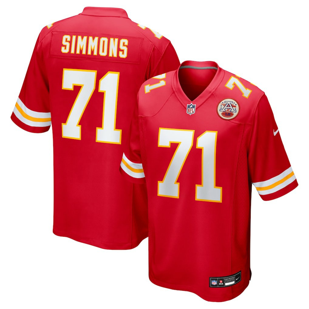 Josh Simmons Kansas City Chiefs 2025 NFL Draft First Round Pick Game Jersey Red - Nike