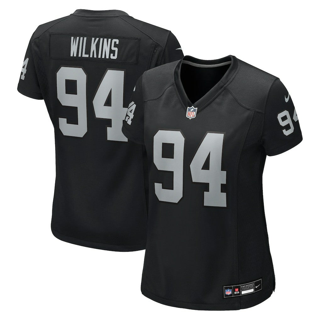 Christian Wilkins Las Vegas Raiders Women's Team Game Jersey Black - Nike