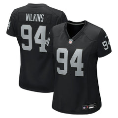 Christian Wilkins Las Vegas Raiders Women's Team Game Jersey Black - Nike