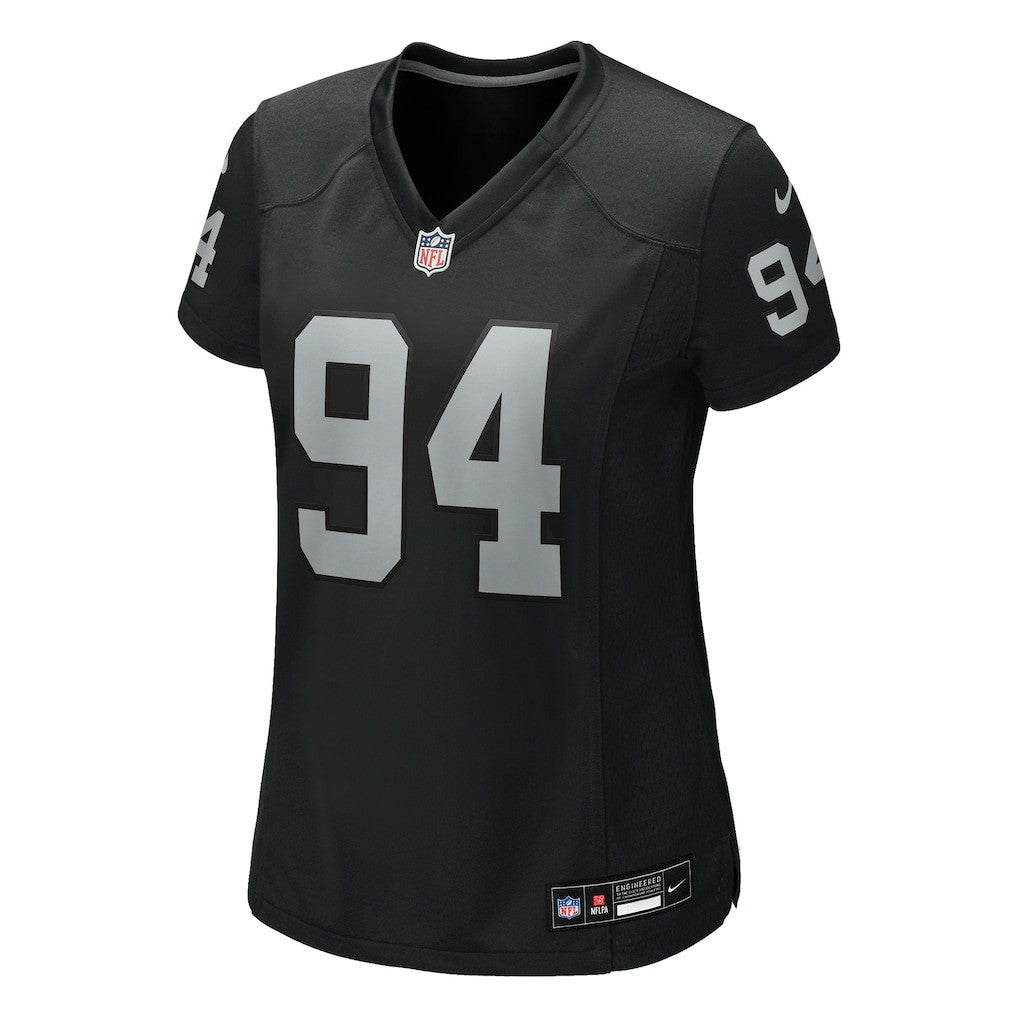 Christian Wilkins Las Vegas Raiders Women's Team Game Jersey Black - Nike
