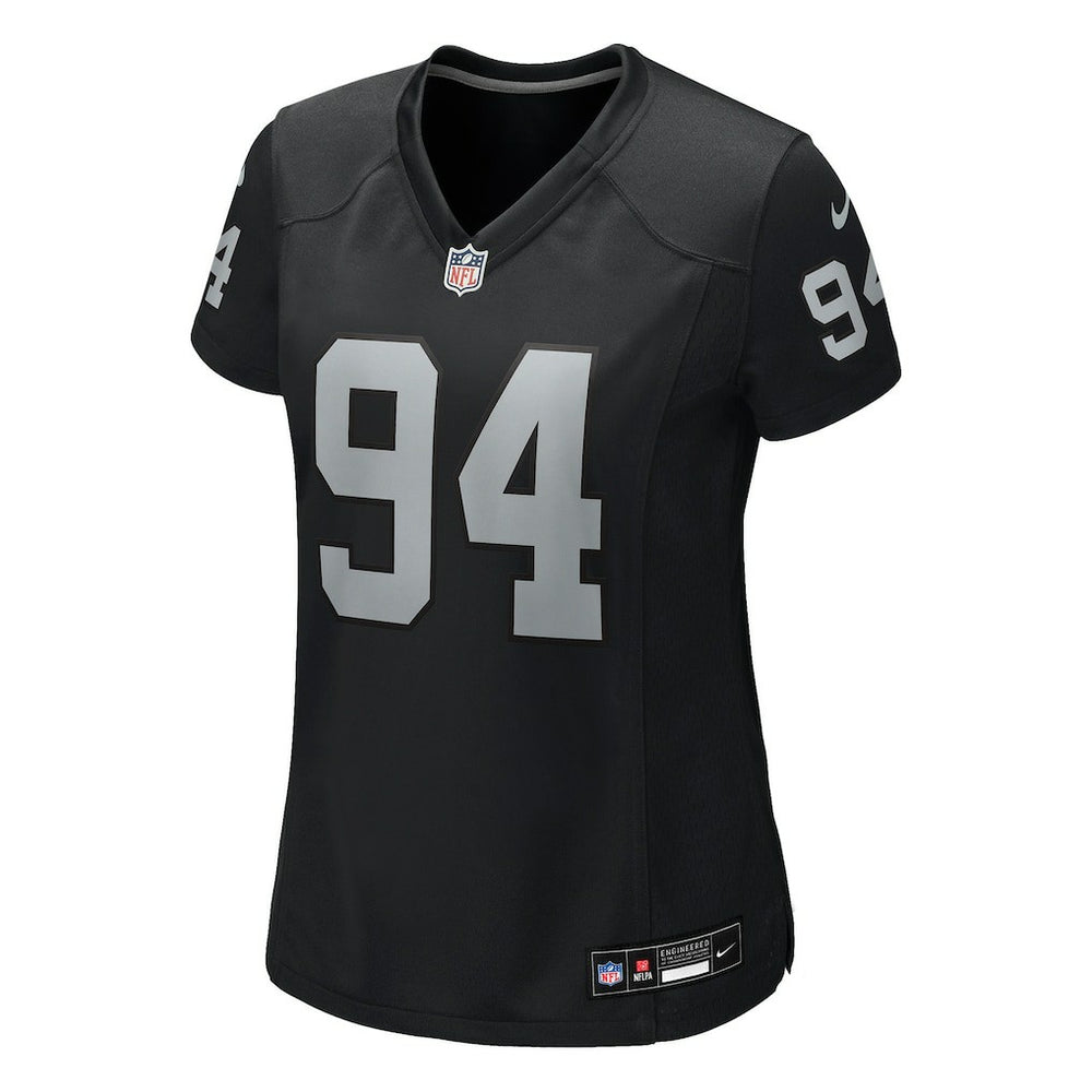 Christian Wilkins Las Vegas Raiders Women's Team Game Jersey Black - Nike