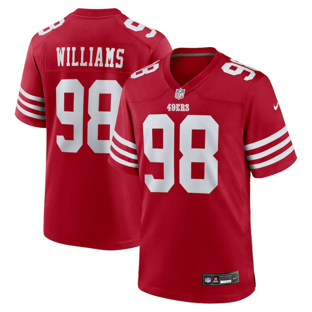 Mykel Williams San Francisco 49ers 2025 NFL Draft First Round Pick Game Jersey Scarlet - Nike