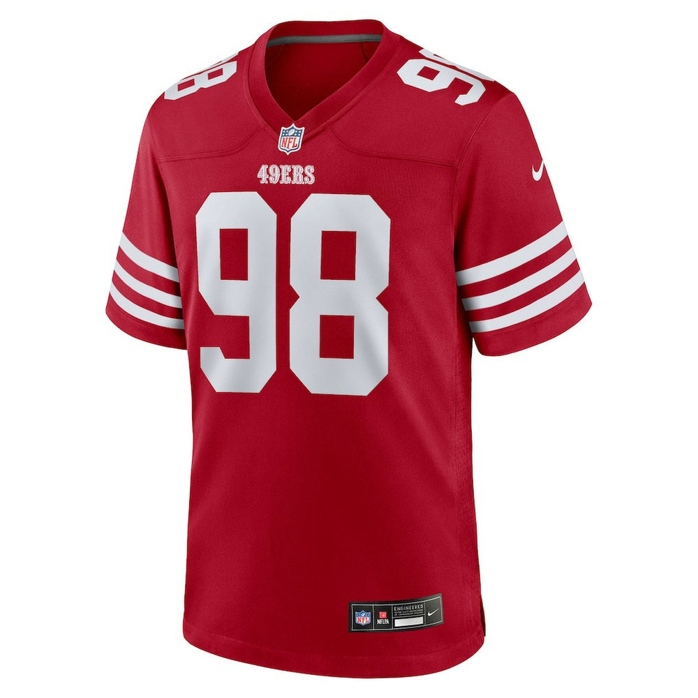 Mykel Williams San Francisco 49ers 2025 NFL Draft First Round Pick Game Jersey Scarlet - Nike