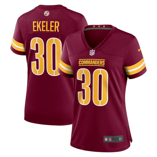 Austin Ekeler Washington Commanders Women's Game Player Jersey - Burgundy | NFL Jerseys