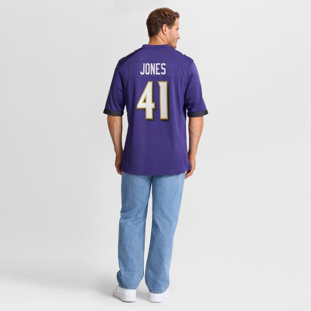 Dre'Mont Jones Baltimore Ravens Team Game Jersey Purple - Nike