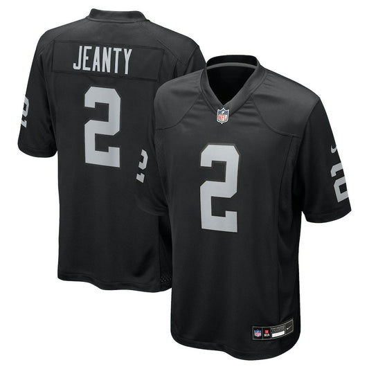 Ashton Jeanty Las Vegas Raiders 2025 NFL Draft First Round Pick Game Jersey - Black | NFL Jerseys