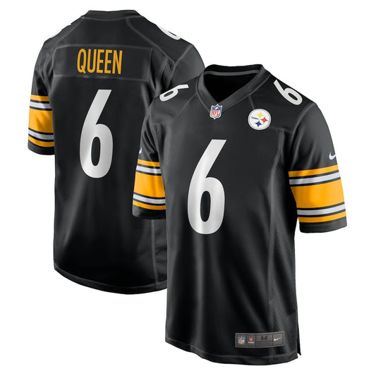 Patrick Queen Pittsburgh Steelers Game Player Jersey - Black | NFL Jerseys