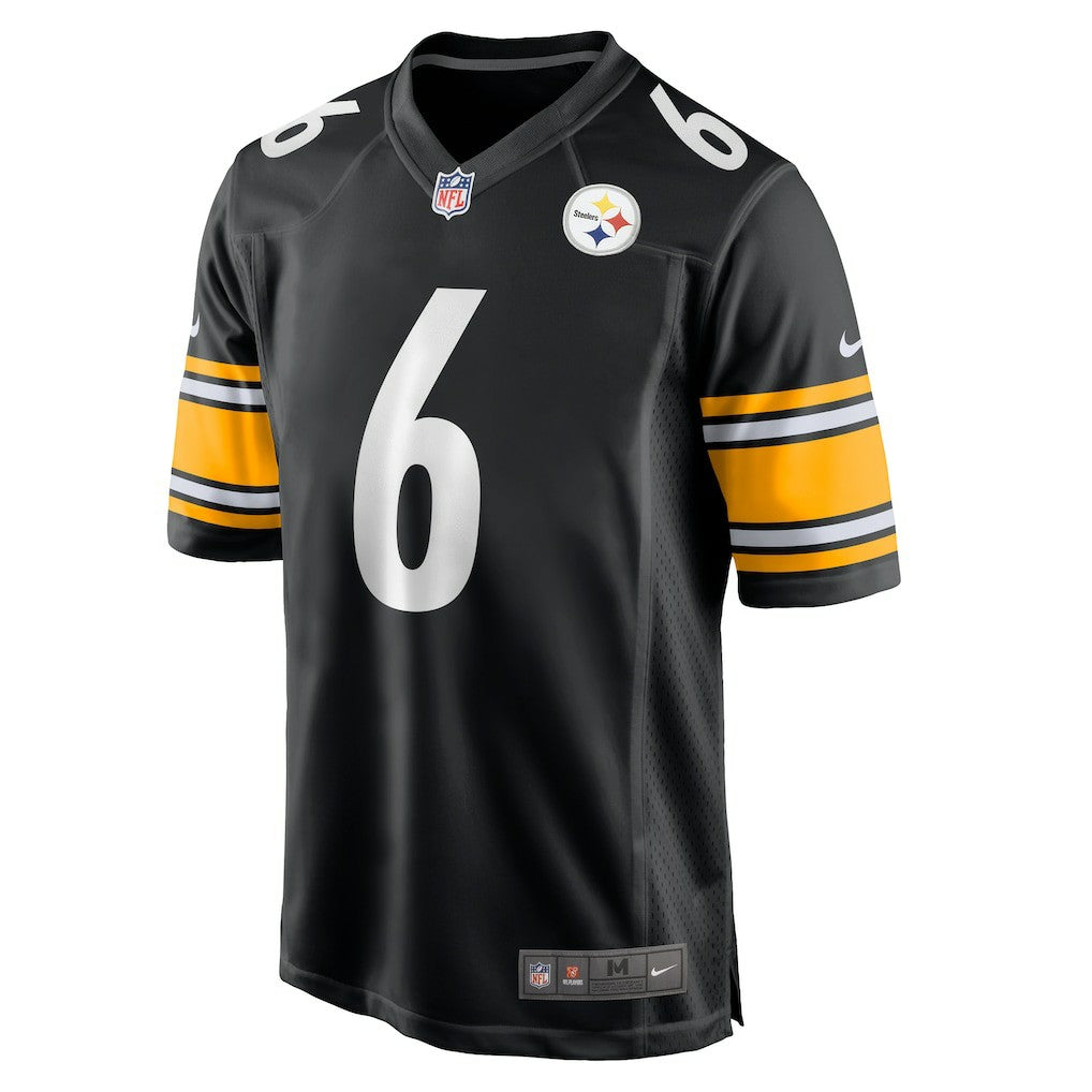 Patrick Queen Pittsburgh Steelers Game Player Jersey - Black | NFL Jerseys