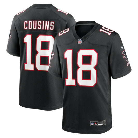 Kirk Cousins Atlanta Falcons Alternate Game Player Jersey - Black | NFL Jerseys