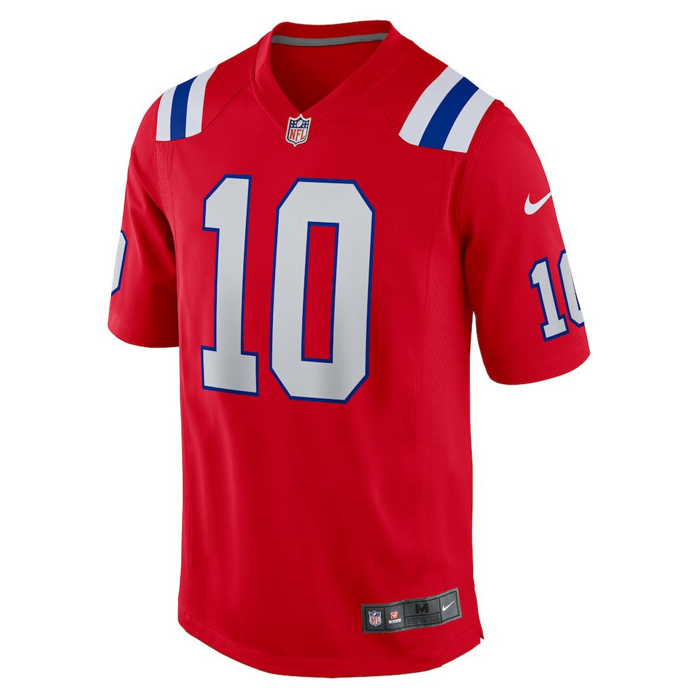 Drake Maye New England Patriots Player Game Jersey Red - Nike