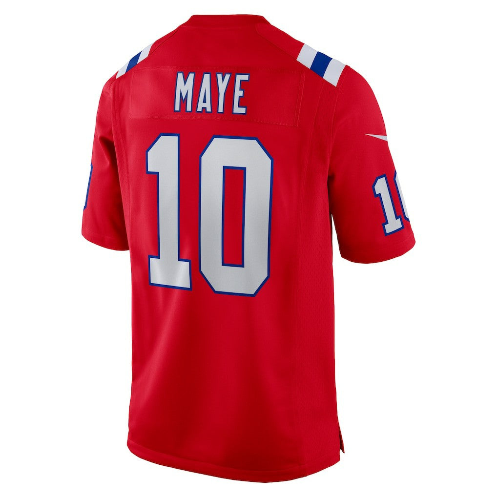 Drake Maye New England Patriots Player Game Jersey Red - Nike