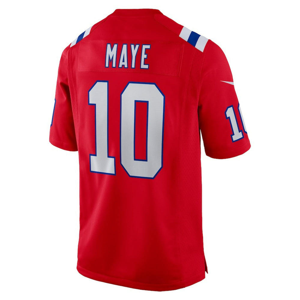 Drake Maye New England Patriots Player Game Jersey Red - Nike