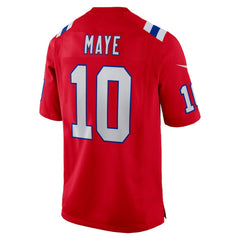 Drake Maye New England Patriots Player Game Jersey Red - Nike