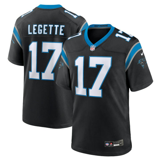 Xavier Legette Carolina Panthers 2024 NFL First Round Pick Game Player Jersey - Black | NFL Jerseys
