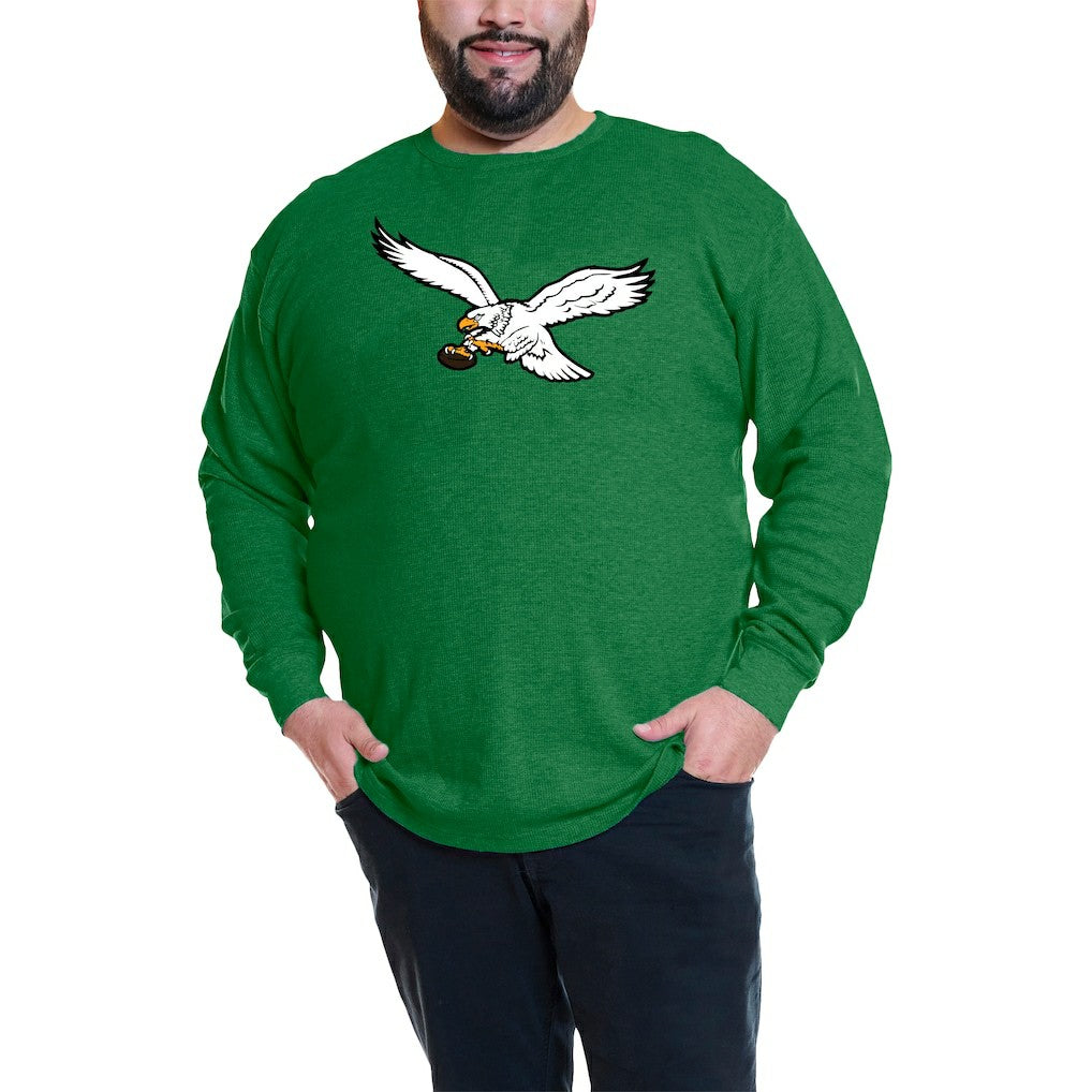 Jalen Hurts Philadelphia Eagles Big & Tall Thermal Waffle Long Sleeve T-Shirt Kelly Green - Fanatics