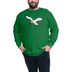 Jalen Hurts Philadelphia Eagles Big & Tall Thermal Waffle Long Sleeve T-Shirt Kelly Green - Fanatics