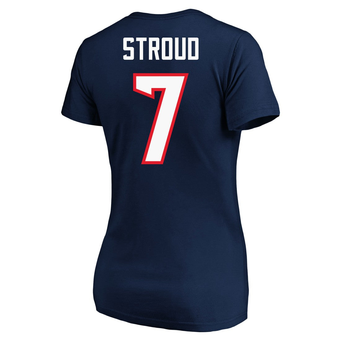 C.J. Stroud Houston Texans Women's Plus Size Fair Catch Name & Number Scoop Neck T-Shirt Navy - NFL