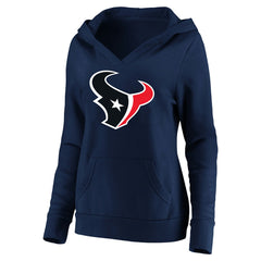 C.J. Stroud Houston Texans Women's Plus Size Player Name & Number V-Neck Pullover Hoodie Navy - Fanatics