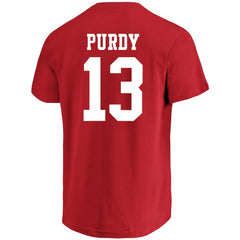 Brock Purdy San Francisco 49ers Big & Tall Player Name & Number T-Shirt Scarlet - Fanatics